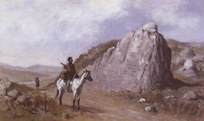 Frederic Remington The Rock of the Signature